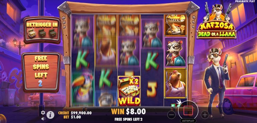 Gameplay Mechanics and Features Mafiosa Dead or a Llama Slot